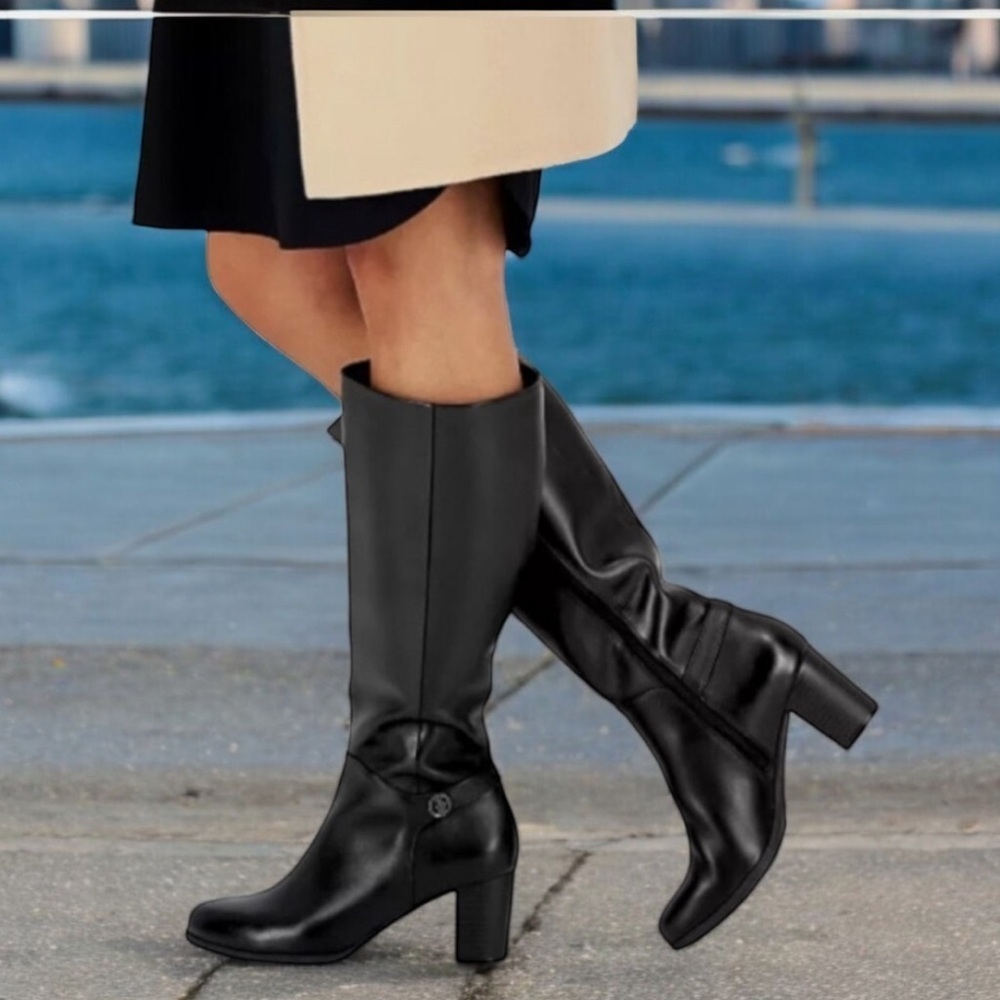 New Giani Bernini Women's Memory Foam Dress Boots Black Size 10